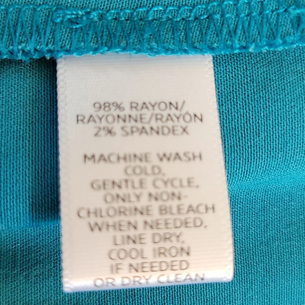 Loft A-Line Silky Teal Skirt (0026)